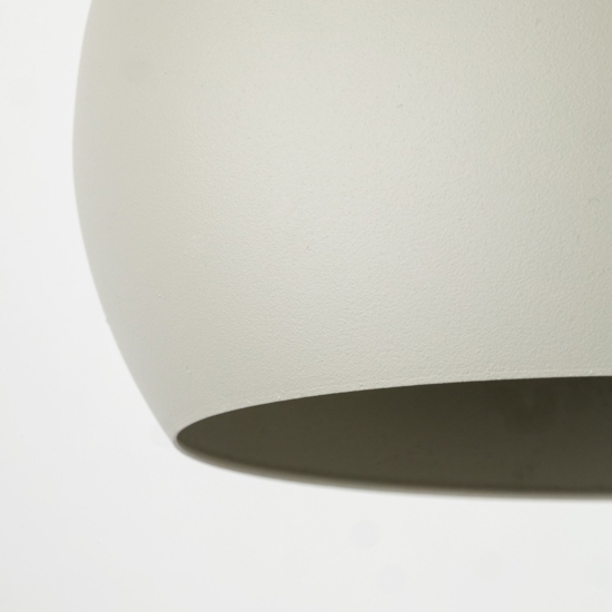 Lampadario per tavolo da cucina beige a cupola